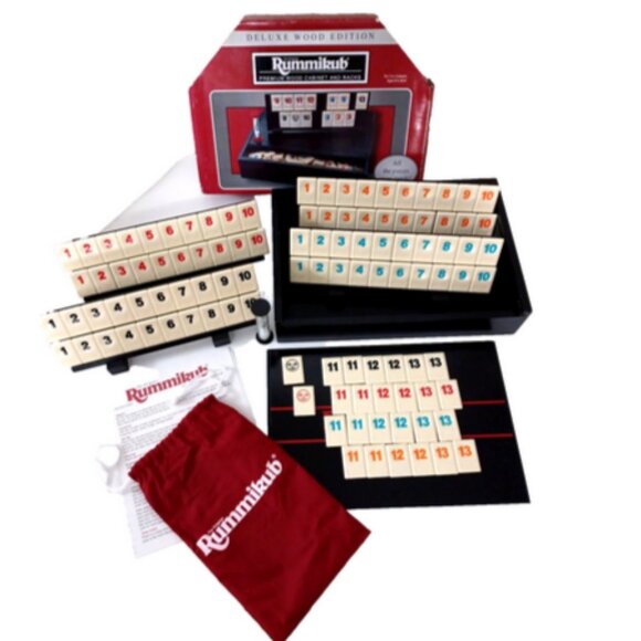 Rummikub Pramium Wood Game with Cabinet & Racks in original packaging EX… - Picture 1 of 5